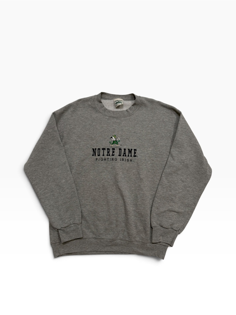 Notre Dame Fighting Irish Briar Creek Gray Crewneck Sweatshirt - Picture 1 of 4